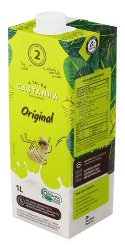 Imagem 2 de 4 de Bebida Vegetal Original Orgânico A Tal da Castanha 1 Litro