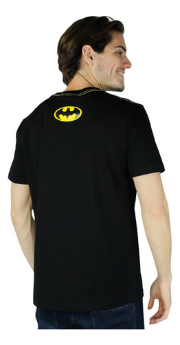 Brad Remera Hombre Batman Negro Con Compresión Xl