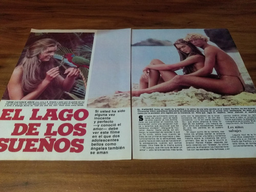 (o028) Brooke Shields * Clippings Revista 2 Pgs * 1980