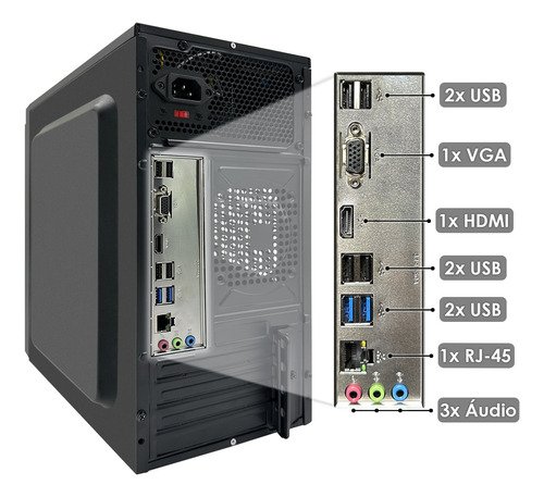 Pc Computador Completo I7 16gb Ssd 1tb Mon 19 Strong Tech