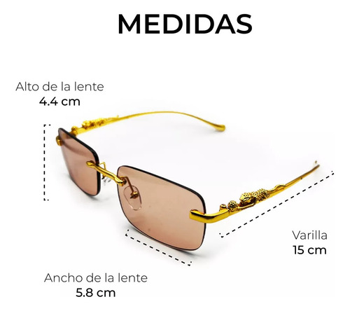 Gafas De Sol Diseño Jaguar De Lujo Calidad Premium Unisex Uv Jaguar Naranja Oscuro Dorado Dorado