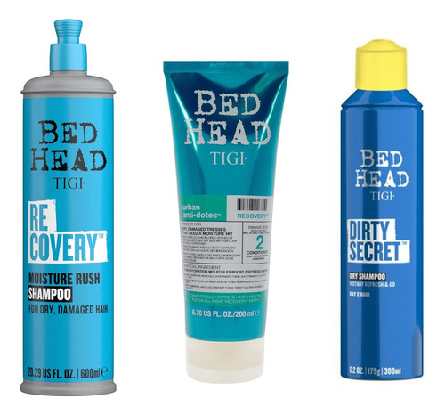 Tigi Recovery Sh 400ml + Ac 200ml + Dirty Secret 