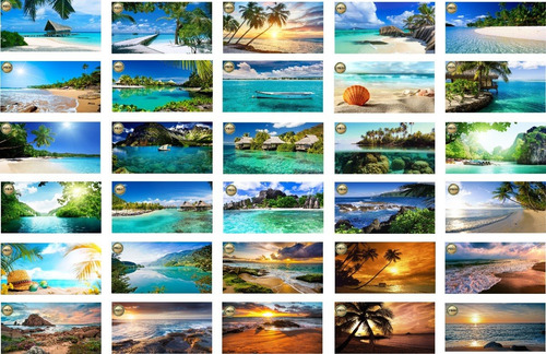Painel Em Lona Praia 4x2 Banner, Fosco (13)