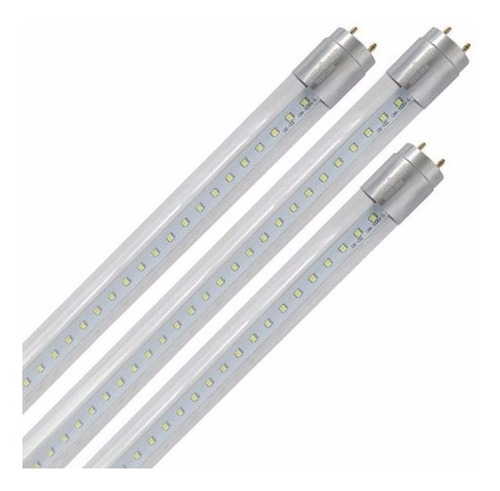 Foco Tubo T8 Led 18w Transparente Luz Fria 1 Lado 127v 6500k