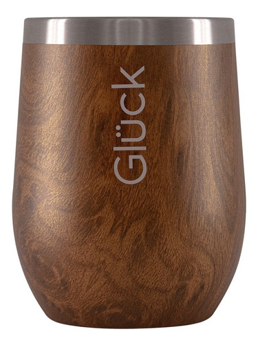 Imagem 1 de 5 de Copo Térmico De Whisky Gluck Spirit Wood 354ml