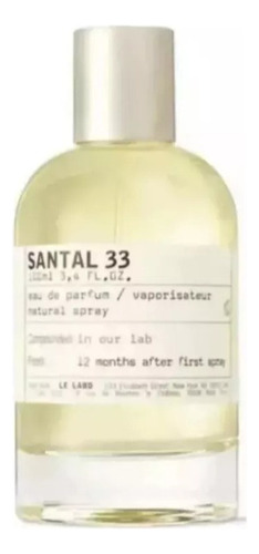 Fe Perfume Santal 33 Hombre Y Mujer De Le Labo Nicho 100ml