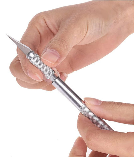 Cutter Bisturi De Precisión Con Cuchilla + Base De Corte A3