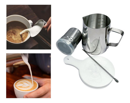 Jarra De Acero Inoxidable Para Espuma De Leche Espresso,