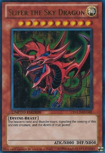 Slifer El Dragón Del Cielo Ultra Raro Promo Yugioh