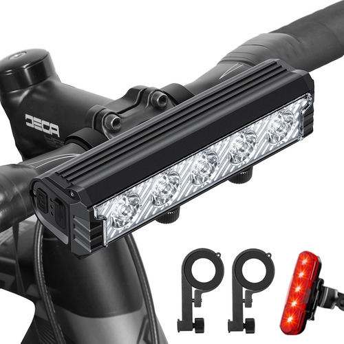 . .. Luz For Bicicleta 6000 Lúmenes Impermeable Con Luz