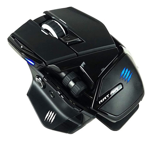 Mouse Gamer Inalambrico Mad Catz R.a.t. Air + Base Carga Rgb Color Negro