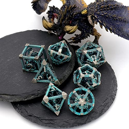 Dados D&d, Juego De Dados Poliédricos De Metal Juego De Rol