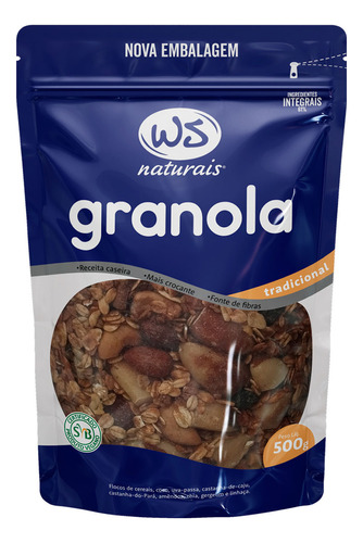 Ws Naturais granola tradicional 500g