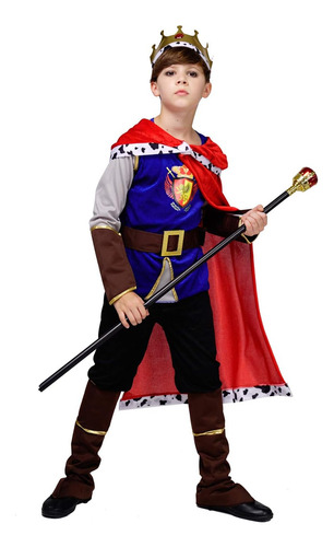 Disfraz De Rey Príncipe Medieval Para Niño Dsplay (4-6 Años)