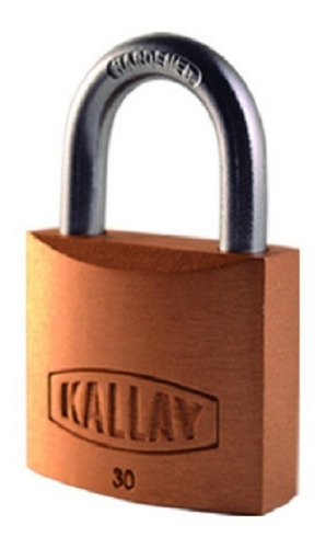 Candado Kallay De 30 Mm Cuerpo Laton Macizo