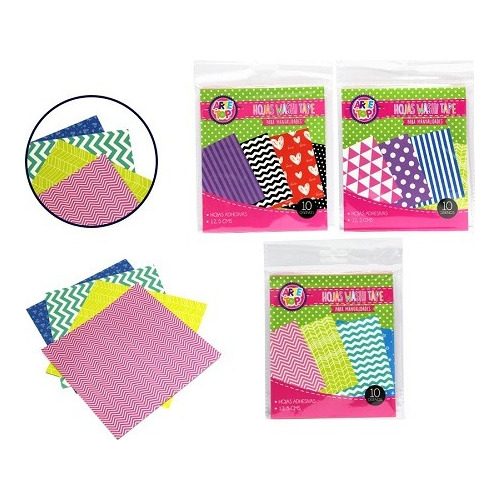 Set Láminas Adhesivas Scrapbook 12,5cm X 12,5cm