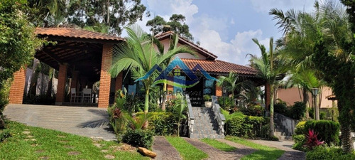 Imagem 4 de 15 de Chacara Com 5 Dorm 1 Suite Jardim De Inverno, Piscina E 2 Churrasqueiras. - V-1014