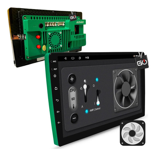 Kit Multimídia Adak Octacore 4+64gb Chevrolet Spin 2012-2018