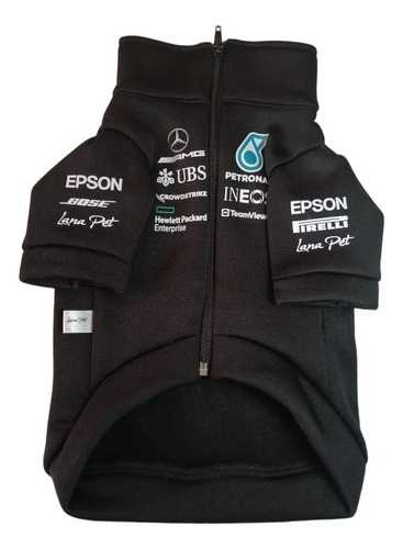 Chamarra-sudadera F1 Mercedes Benz Para Perro O Gato.