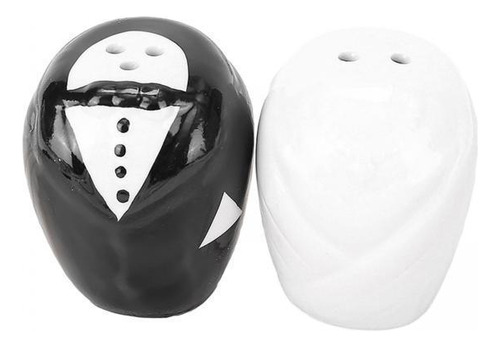 2 Tarros De Cerámica Para Condimentos Para Novia Y Novio,
