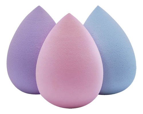 Kit De 10 Esponja De Maquillaje, Beauty Blender, Base, Rubor Color Rosa Tamaño De La Esponja Mediana