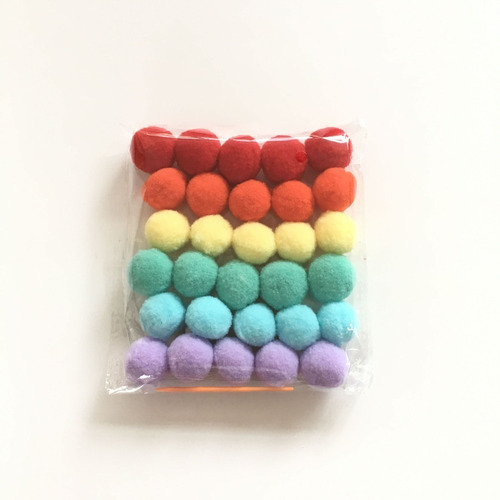 Imagen 5 de 9 de Guirnalda Bolas Pompones De Fieltro Bolitas Decorativas