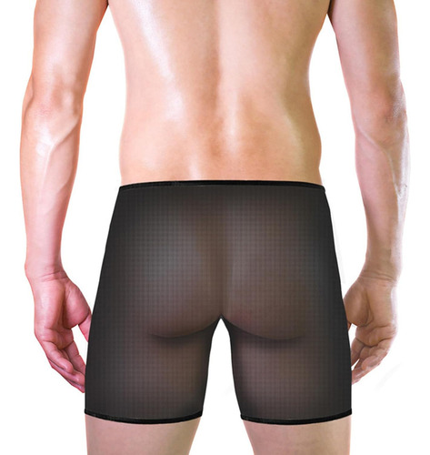Calzoncillos Bóxer Short De Malla Transparentes For Hombre