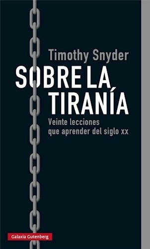 Sobre La Tirania - Snyder Timothy (libro)