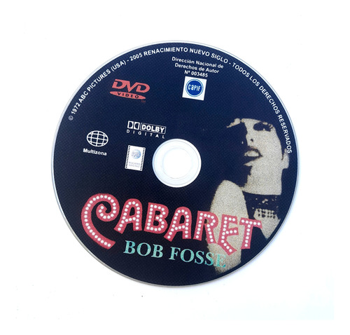 Dvd Original Cabaret Bob Fosse Solo Disco - Los Germanes