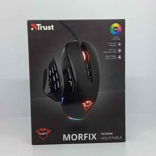 Mouse De Juego Trust  Gxt 970 Morfix Negro (openbox)