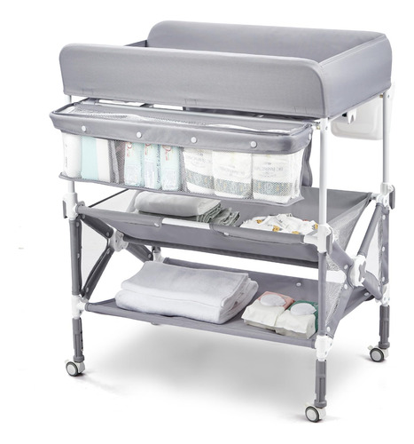 Babevy Cambiador Portatil Para Bebe, Mesa De Cambio De Panal