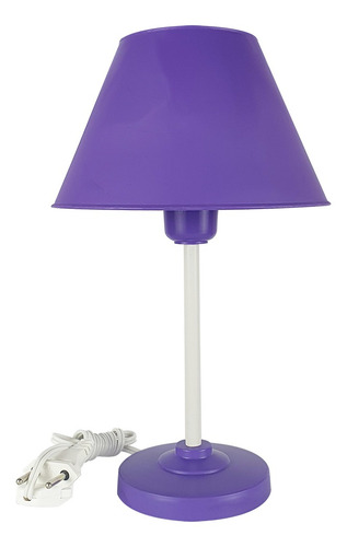 Abajur Infantil Slim Menina Ou Menino Luminária Quarto Lilás