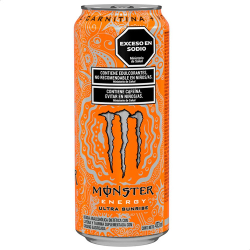 Bebida Energizante Monster Energy Ultra Sunrise 473ml 