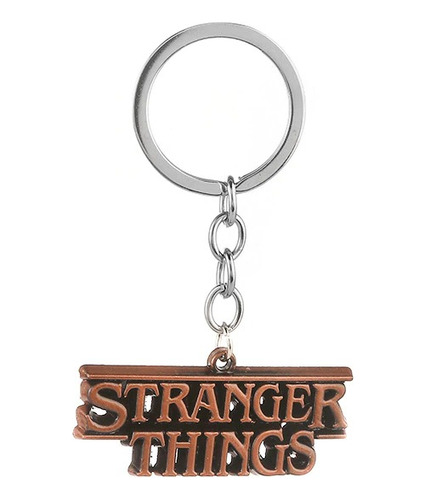 Llavero Stranger Things Metal Letras Logo 