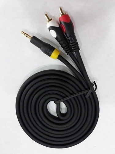 Cable Auxiliar Plug 3.5mm A Rca De 1.8 Mts,de Alta Calidad.