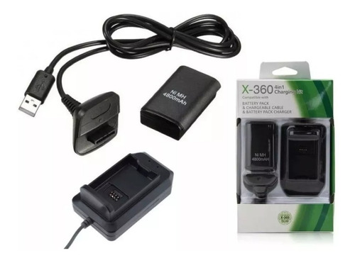 Imagen 1 de 3 de Kit Carga Y Juega 360 3 En 1 Bateria Recargable De 4800mah