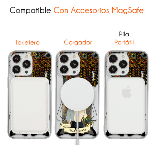 Funda Para iPhone Magsafe El Increíble Castillo Vagabundo Howl Estudio Ghibli Anime
