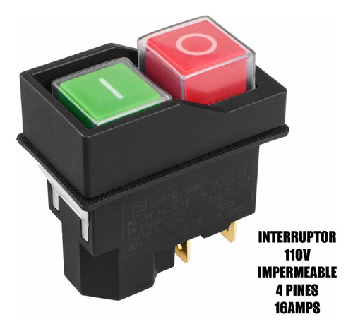 Interruptor Electromagnético 2 Posiciones 4 Pibes 110v