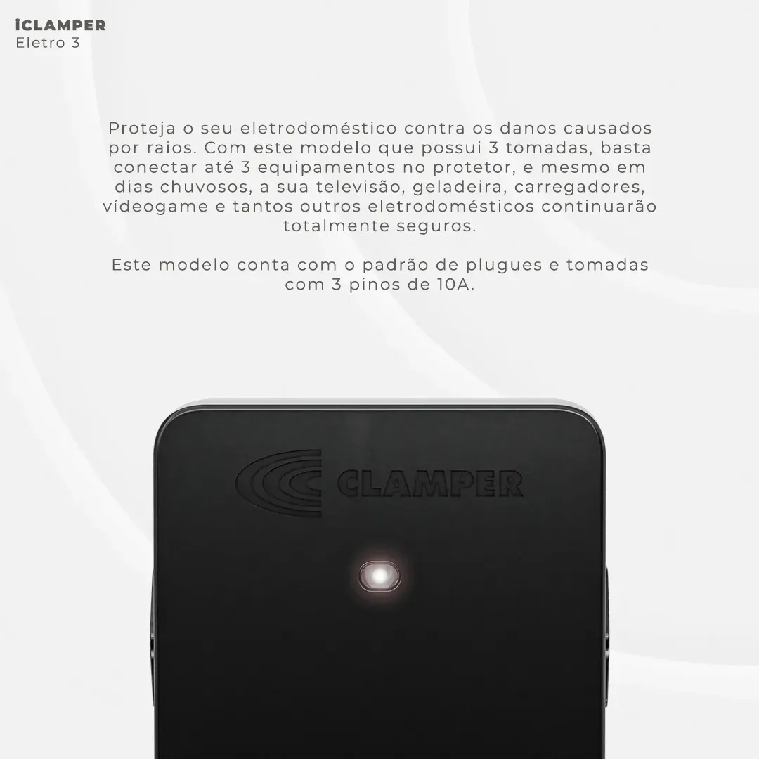 Iclamper Eletro 3 - Protetor Contra Surtos (dps) - 127/220 V