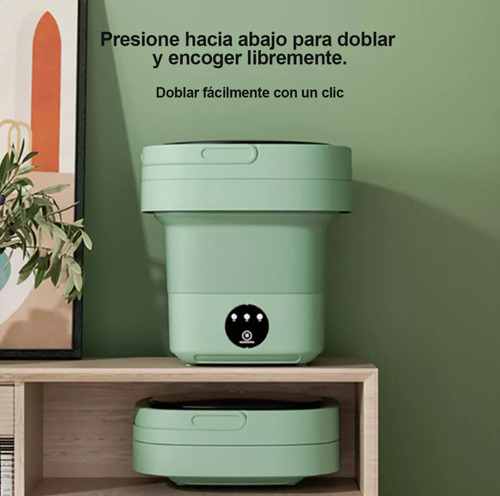 Mini Lavadora Plegable, Cubo De Lavado Portátil