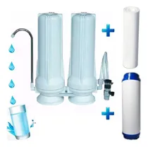 Comprar Ff Filtro Purificador De Agua Doble Carbon Kassel + Repuesto