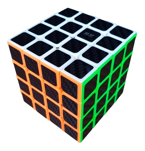 Cubo Rubik Carbono Textura Qiyi 4x4 Cobra Ref. 8956
