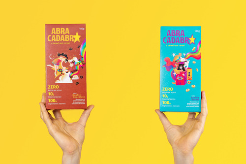 Abra Cadabra - O Cereal Sem Cereal - Kit 2 Sabores (vd+dc)