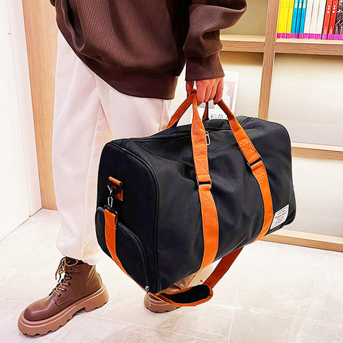 Maletas Deportivas Gimnasio Viaje Hombre Y Mujer Color Caqui Diseño De La Tela Liso
