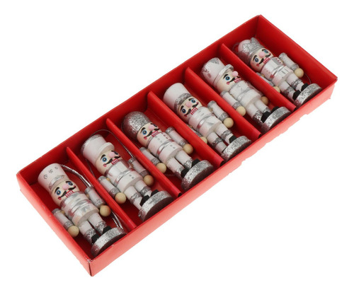 12pcs Navidad Decoración Colgante Cascanueces Decoración