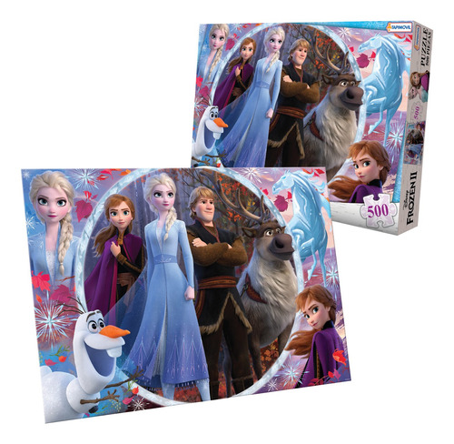 Puzzle 500 Piezas Frozen 2 Rompecabezas Juego De Mesa