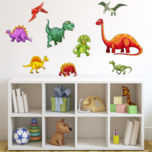 Adhesivo De Pared En Forma De T Con Forma De Nube De Dinosau