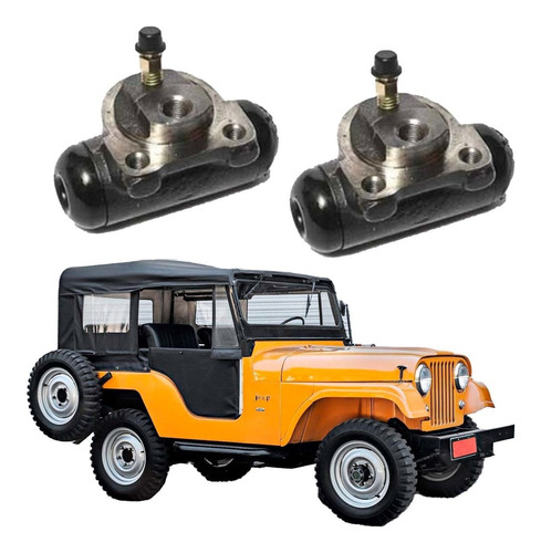 Par Cilindro De Freio Jeep Willys Traseiro 1942 A 1959