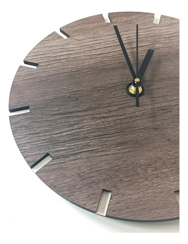 Reloj De Pared De Madera Analógico Diseño Tokio2 40x40