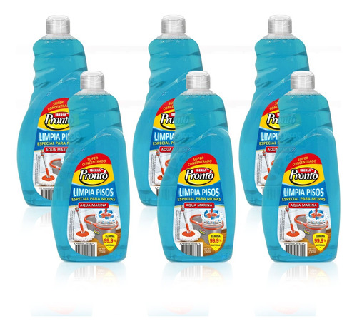 Pack X6 Limpia Pisos Desinfectante Concentrado 750ml Iberia 